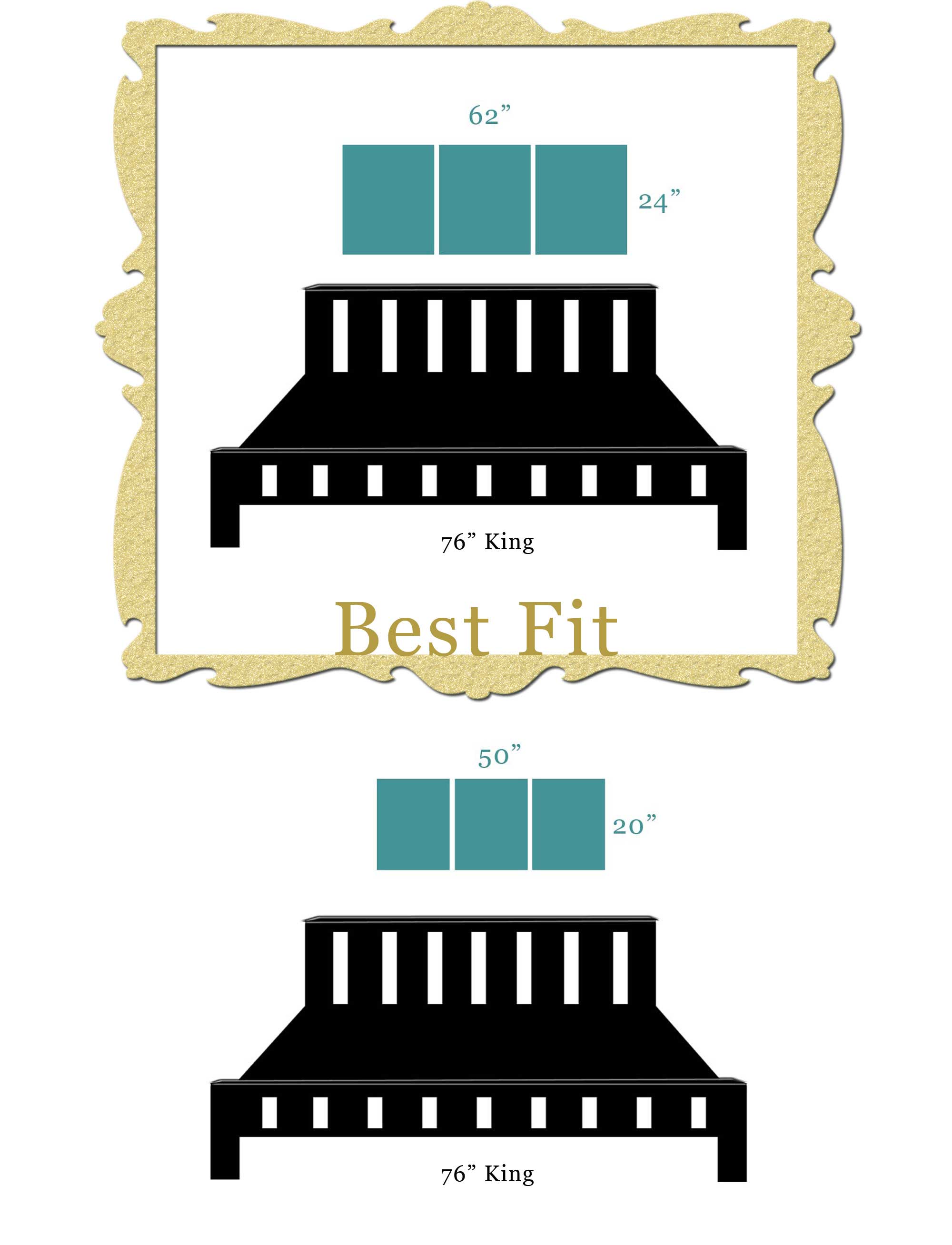 Canvas Sizes For Bedroom Wall Art Amborela Scale Diagram Of Canvas Art Sizes That Fit Best Hanging Above A King Bed