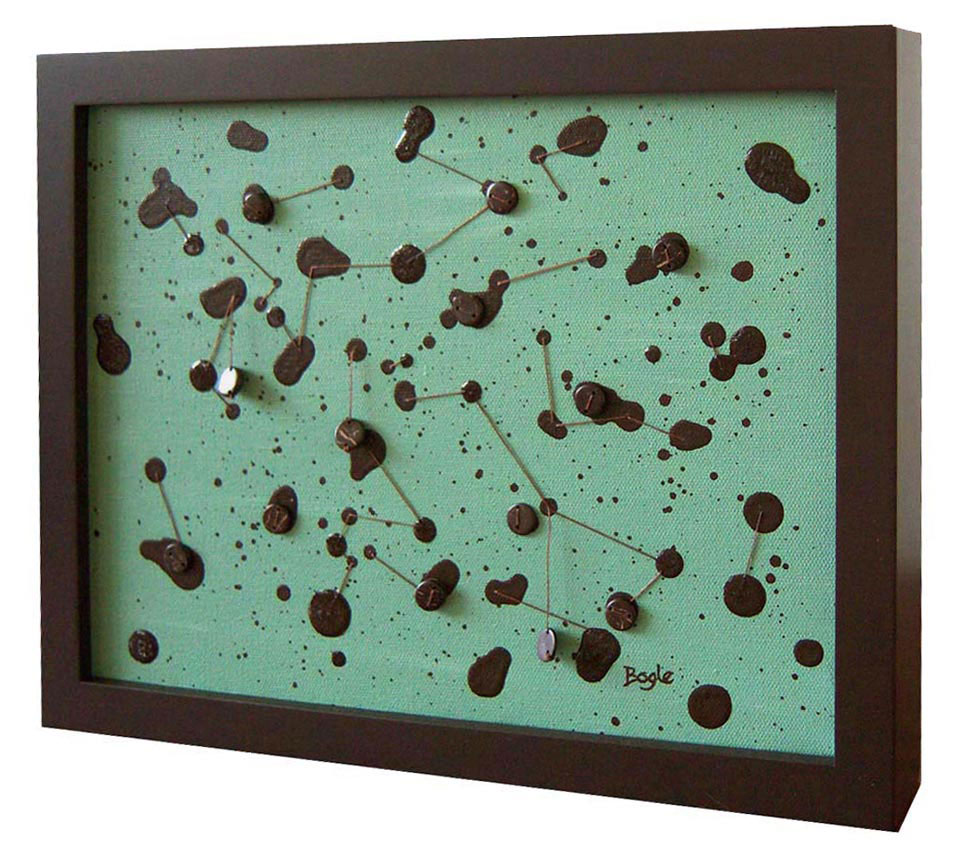 Example of canvas art in a deep profile frame