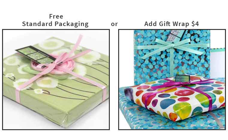 Standard packaging versus gift wrapping