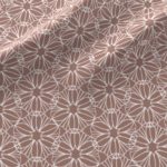 Fabric & Wallpaper: Geometric Flowers in Peach