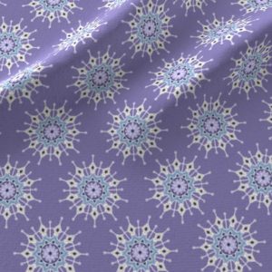 Fabric & Wallpaper: Small Mandalas in Violet