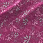 Fabric & Wallpaper: Rose Leaf Prints in Pink, Gray