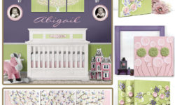 Nursery color scheme idea for a pink and green nursery