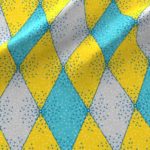 Fabric & Wallpaper: Harlequin in Gray, Aqua, Yellow