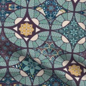 Fabric & Wallpaper: Art Deco Patchwork Cheater Quilt