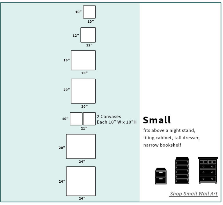 Amborela Canvas Size Chart | Amborela