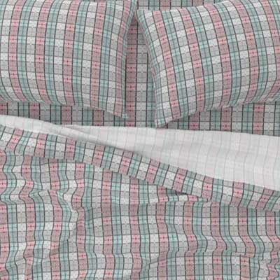 Grid patterned bed sheets