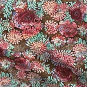 Fabric & Wallpaper: Boho Modern Earth Toned Rose Floral