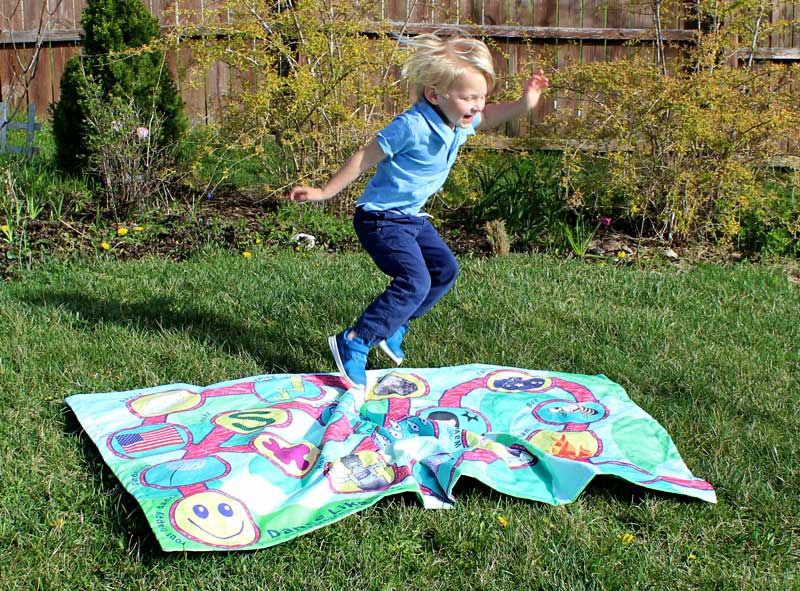 Jumping on the dance mat