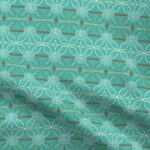 Fabric & Wallpaper: Boho Rose Stripe Pattern in Teal