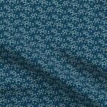 Fabric & Wallpaper: White Stars on Dark Blue Ditsy