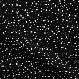 Fabric & Wallpaper: White Dots on Black