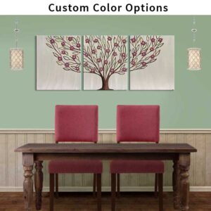 Leafy Flowering Tree Wall Art in Custom Colors | Large – Extra Large