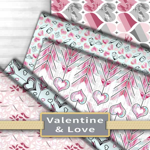 Valentine surface pattern designs