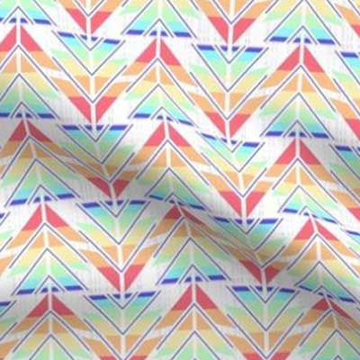 Rainbow arrow fabric
