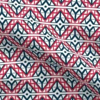 Red white and blue diamond fabric