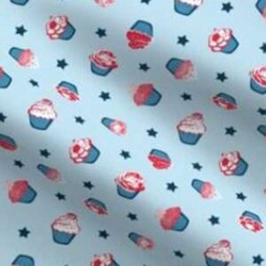 Fabric & Wallpaper: Patriotic Cupcakes, Red, White, Blue