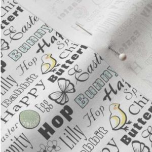 Fabric & Wallpaper: Easter Typography