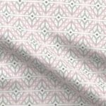 Fabric & Wallpaper: Diamond Trellis, Pink, Gray