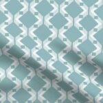 Fabric & Wallpaper: Diamond Lattice, Teal