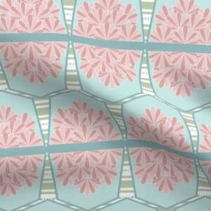 Fabric & Wallpaper: Spring Easter Bunting, Pink, Teal