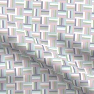 Fabric & Wallpaper: Easter Basketweave, Pastels