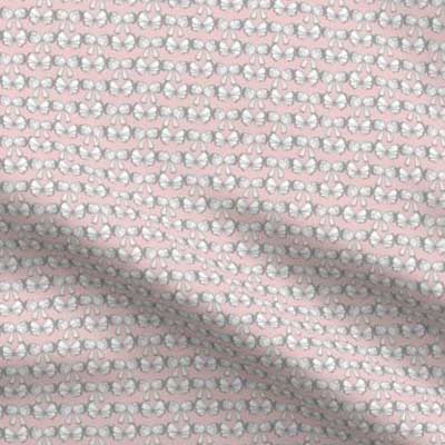 Easter butterfly fabric in pink and gray