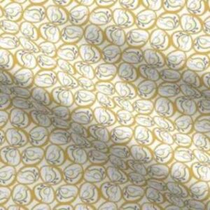 Fabric & Wallpaper: Chicks in Eggs, Yellow