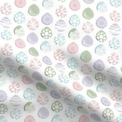 Easter egg fabric in pastels