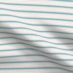 Fabric & Wallpaper: Horizontal Stripes, Teal, Pink