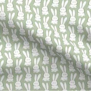 Fabric & Wallpaper: Marshmallow Bunnies, Green