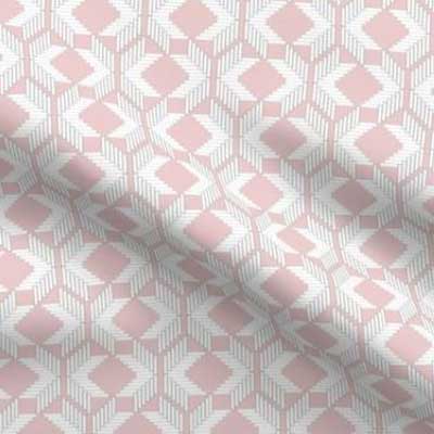 Woven fabric pattern in soft pink