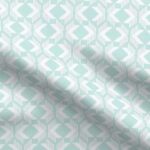 Fabric & Wallpaper: Small Lattice, Light Teal