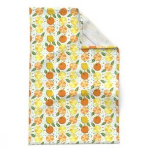 Fabric & Wallpaper: Citrus and Terrazzo in Set Pattern