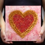 Valentine Gift Alternatives, Keepsake Sculpted Heart Paintings