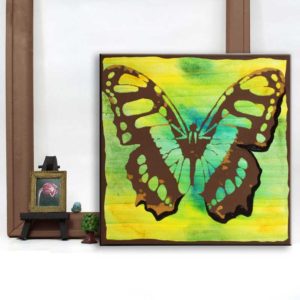 Bright Butterflies in Yellow, Green | Small