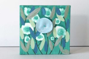 Jade Blossoms Canvas Artwork – Mini