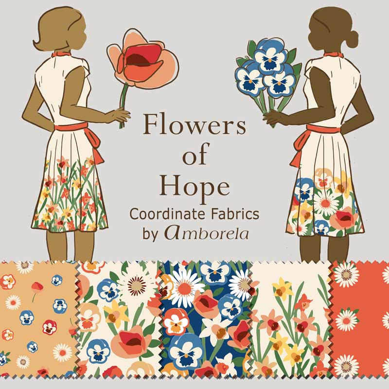 Flowers of Hope women's apparel fabric collection