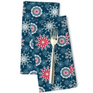 Fabric & Wallpaper: Red, White, Blue Fireworks