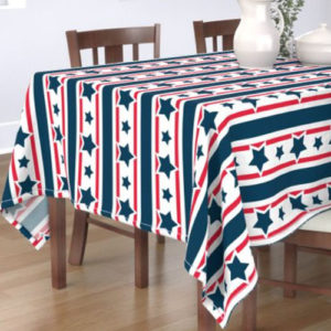 Fabric & Wallpaper: 4th of July Banner of Stars and Stripes