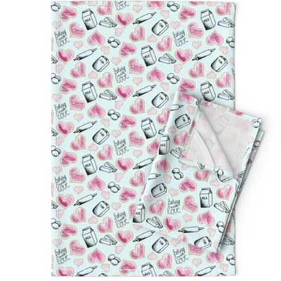 Baking with Love Tea Towel