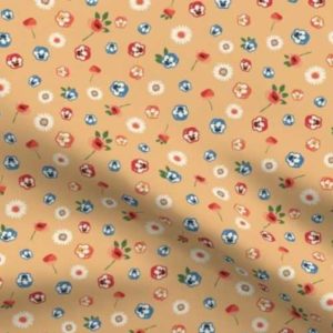Fabric & Wallpaper: Country Style Floral Ditsy on Peach