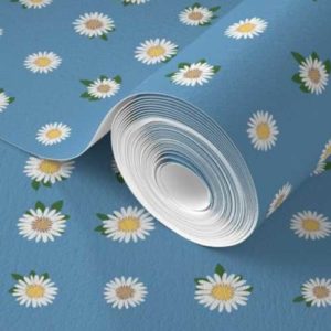 Fabric & Wallpaper: Wonderland Daisies, True Blue