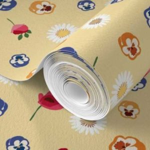 Fabric & Wallpaper: Wonderland Ditsy Floral on Yellow