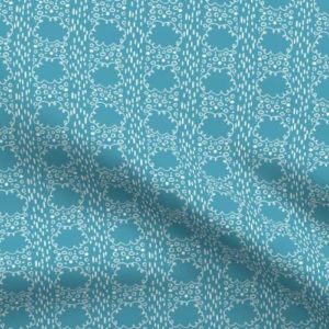 Fabric & Wallpaper: Sketchy Weather on Blue