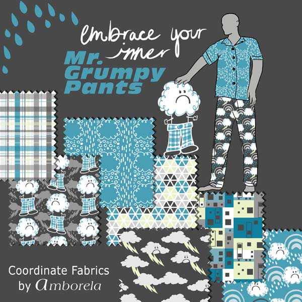 Read more about the article Grumpy Pants, Men’s Sleepwear Fabric Coordinates