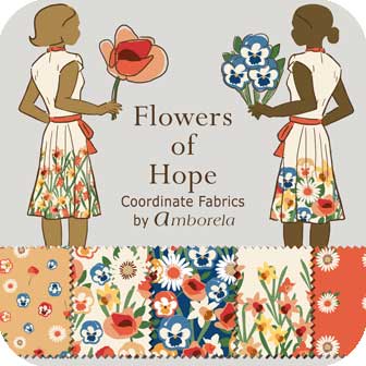 Fabric coordinates with flowers of hope
