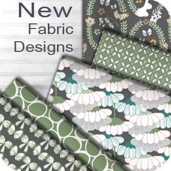 New farmhouse fabric designs sage and charcoal