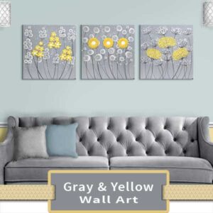 Gray & Yellow Wall Art
