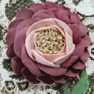 Pink Peony on Lace Textured Painting | Mini